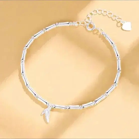 [BUNJANG] 925 Sterling Silver Bamboo Design Bracelet / 925 은 소재 대나무 디자인 팔찌