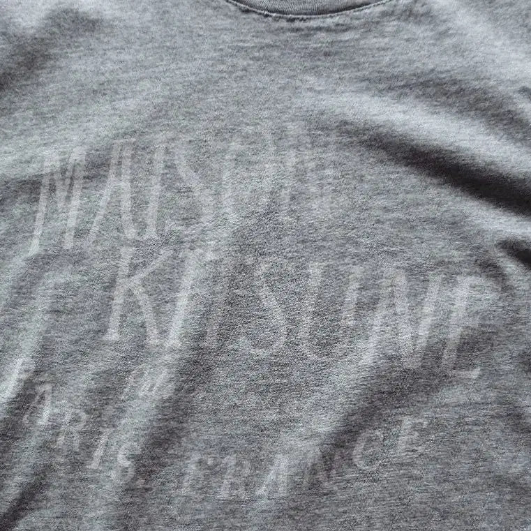 [BUNJANG] Maison Kitsuné Cotton T-Shirt Gray Size 100 / 메종키츠네 티셔츠/100사이즈/새제품수준