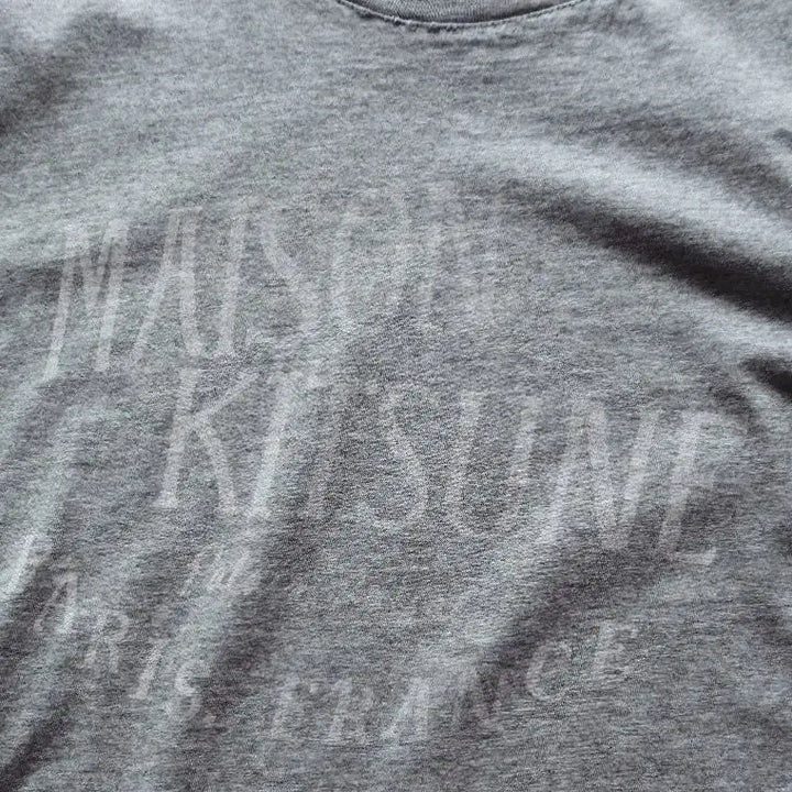 [BUNJANG] Maison Kitsuné Cotton T-Shirt Gray Size 100 / 메종키츠네 티셔츠/100사이즈/새제품수준