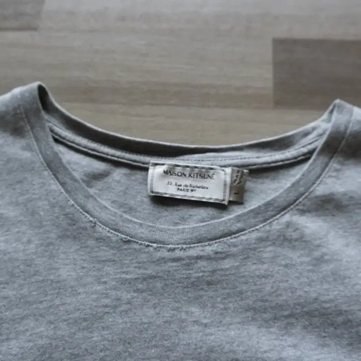 [BUNJANG] Maison Kitsuné Cotton T-Shirt Gray Size 100 / 메종키츠네 티셔츠/100사이즈/새제품수준