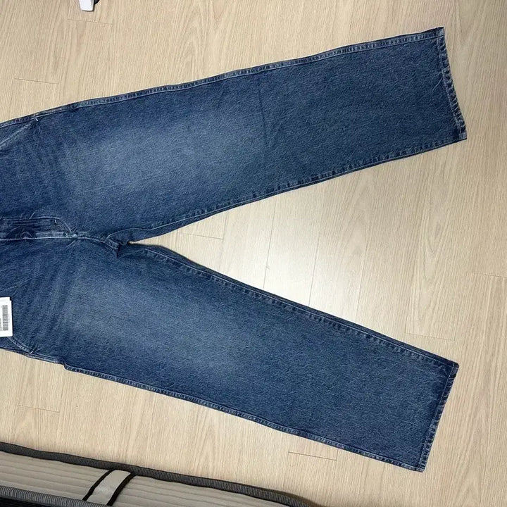 [BUNJANG] Pottery One Washed Wide Denim Mid Blue Size 2 / 포터리 원워시드 와이드 데님 미드블루 사이즈2