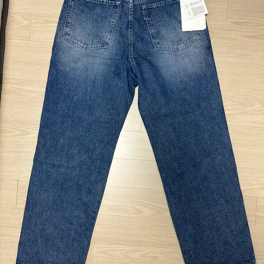 [BUNJANG] Pottery One Washed Wide Denim Mid Blue Size 2 / 포터리 원워시드 와이드 데님 미드블루 사이즈2