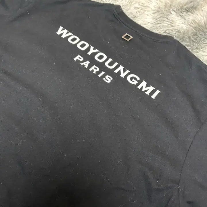 [BUNJANG] Wooyoungmi Back Logo T-Shirt Black / [52size]우영미 백로고 반팔 블랙