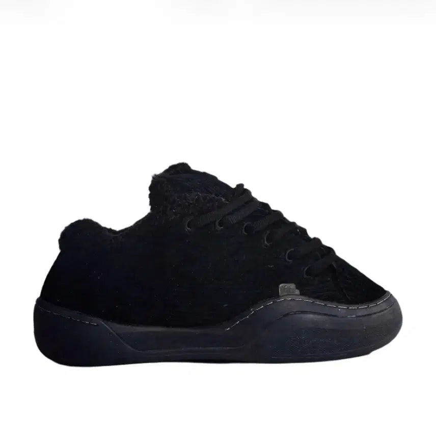 [BUNJANG] ERL Vamp Corduroy Black Sneakers / ERL vamp 코듀로이 블랙 스니커즈