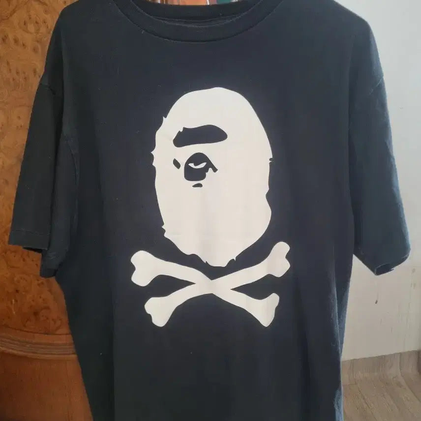 [BUNJANG] BAPE Skull Short Sleeve T-Shirt Black XL / 베이프해골반팔티블랙.    XL