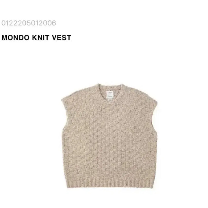 [BUNJANG] Bizbeam Mondo Knit Vest Beige / 비즈빔 몬도 니트 베스트 베이지 3