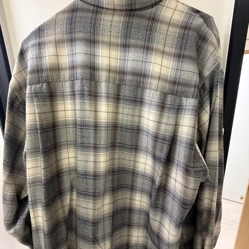 [BUNJANG] Auralee 23FW Grey Check Shirt Size 4 / 오라리 명작 23fw 그레이 체크셔츠 4사이즈