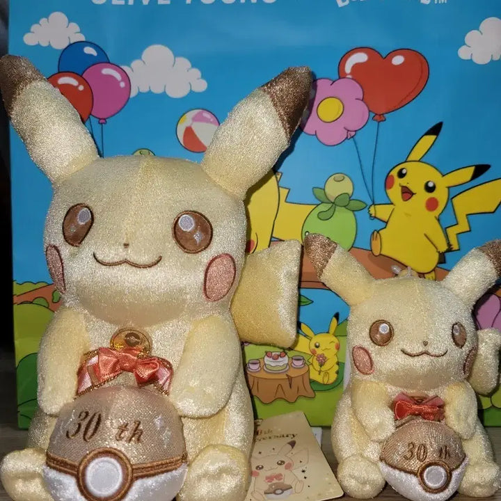 [BUNJANG] Pokemon 30th Anniversary Pikachu Doll Keychain Set / 포켓몬 30주년 피카츄 인형 키링 세트 판매합니다