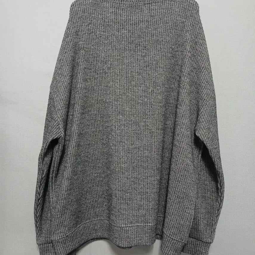[BUNJANG] Ribbed Knit Sweatshirt T-Shirt / 알(R) 골지 니트 맨투맨 티셔츠