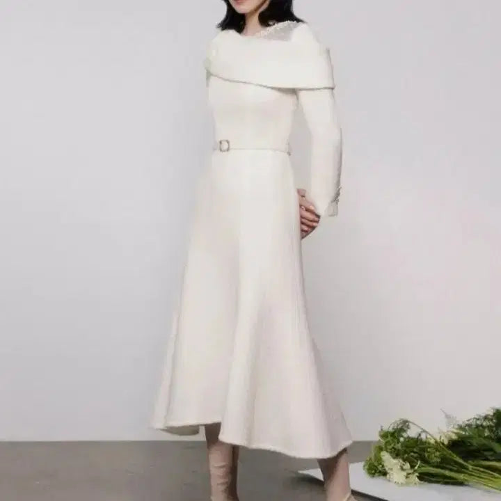 [BUNJANG] Misha Midi Dress Ivory / 미샤원피스