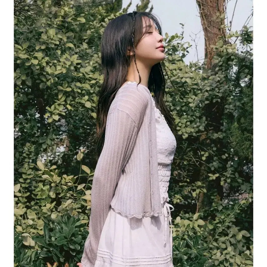 [BUNJANG] Rollerla Lace Pintuck Long Skirt White / 로라로라 레이스 핀턱 롱 스커트 화이트 (실사O)ㅡ최종가