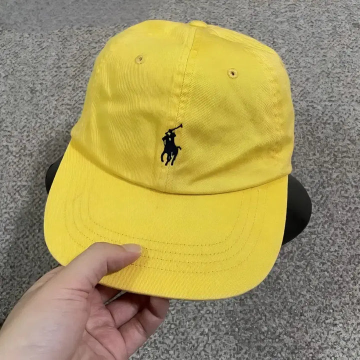 [BUNJANG] Polo Ralph Lauren Yellow Cotton Baseball Cap / 폴로 랄프로렌 옐로우 볼캡 모자