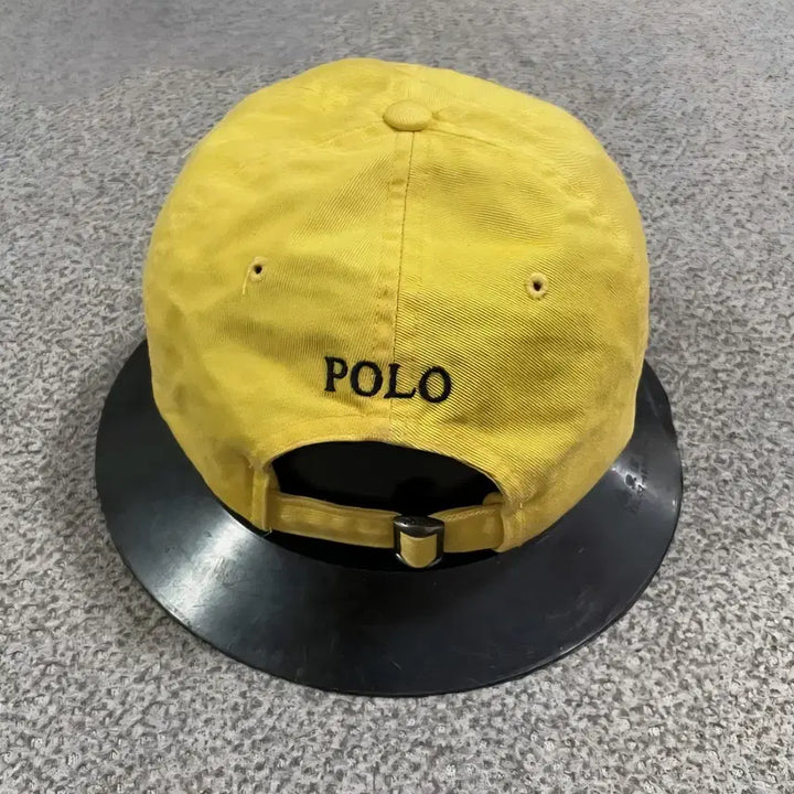 [BUNJANG] Polo Ralph Lauren Yellow Cotton Baseball Cap / 폴로 랄프로렌 옐로우 볼캡 모자