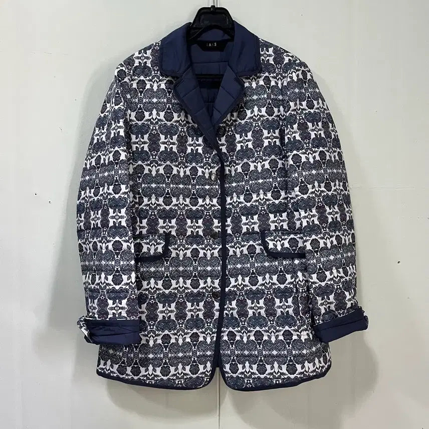[BUNJANG] Daks Padded Jacket Navy Floral / 닥스 패딩 자켓 85-160
