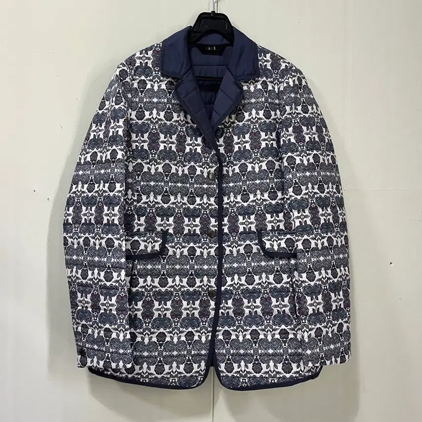 [BUNJANG] Daks Padded Jacket Navy Floral / 닥스 패딩 자켓 85-160