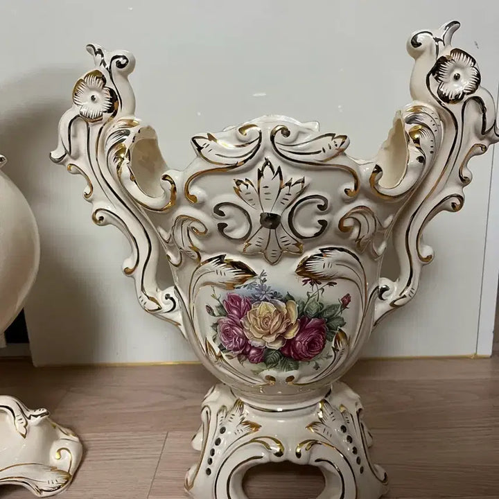 [BUNJANG] Antique Ceramic Vase and Jug Set / 엔틱 도자기 화병 저그 세트