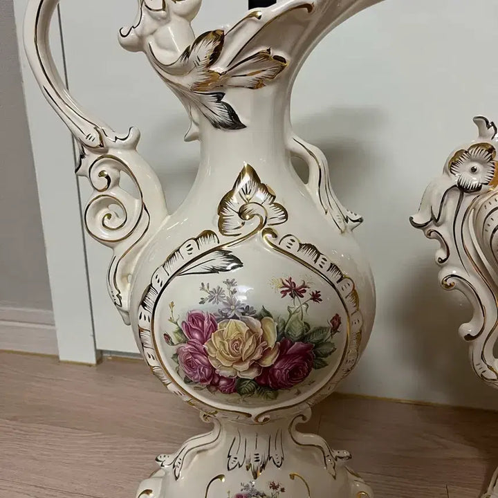 [BUNJANG] Antique Ceramic Vase and Jug Set / 엔틱 도자기 화병 저그 세트