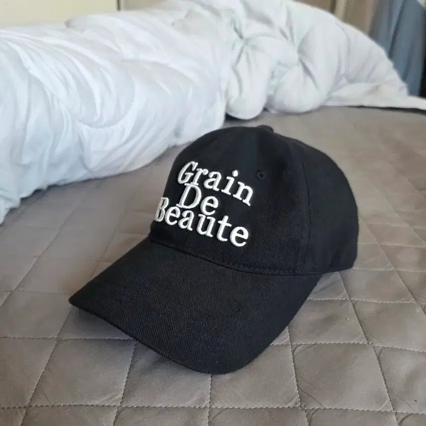 [BUNJANG] Grand Beaute Signature Ball Cap Black / 그랭드보떼 시그니처 볼캡 블랙 FREE