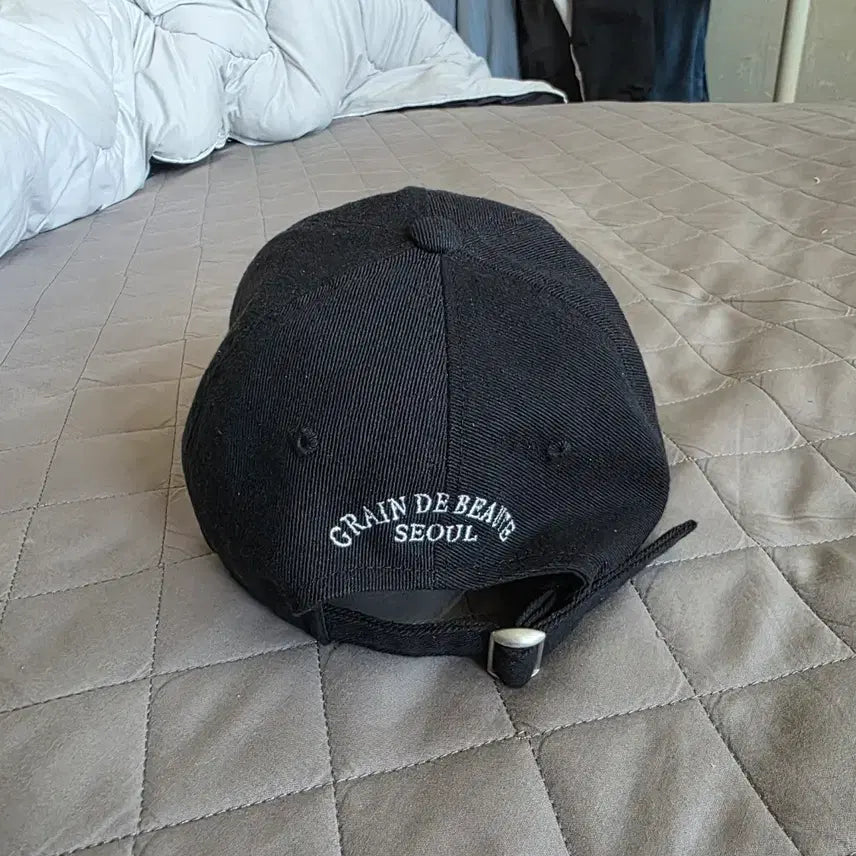 [BUNJANG] Grand Beaute Signature Ball Cap Black / 그랭드보떼 시그니처 볼캡 블랙 FREE
