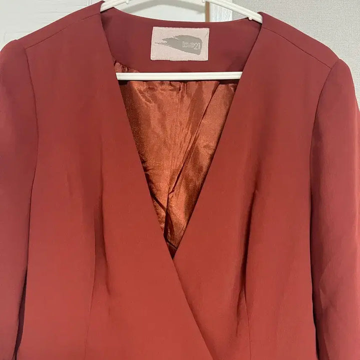 [BUNJANG] LOVE21 Vintage Mood Collarless One-Button Jacket / 빈티지 무드 LOVE21 노카라 원버튼 자켓