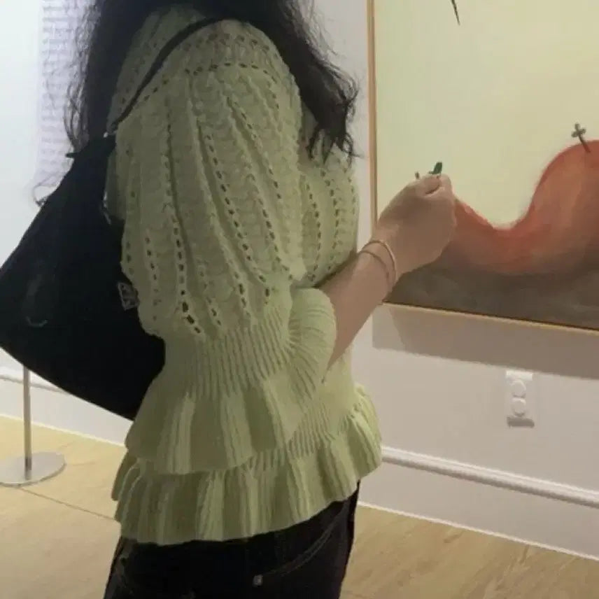 [BUNJANG] Maybe Baby Dearlist Net Knit Melon / 메이비베이비 디어리스트 그물니트 멜론