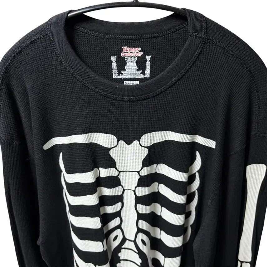 [BUNJANG] Supreme Hanes Bones Thermal Crew Black XL / 슈프림 헤인즈 본즈 써멀 크루 블랙 XL