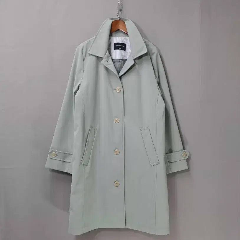 [BUNJANG] Copenhagen Luxe Light Green Spring/Autumn Trench Coat / Copenhagen Luxe 라이트그린 춘추 트렌치 코트 (미착용)