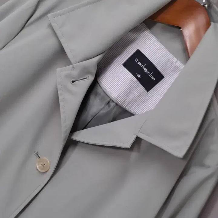 [BUNJANG] Copenhagen Luxe Light Green Spring/Autumn Trench Coat / Copenhagen Luxe 라이트그린 춘추 트렌치 코트 (미착용)