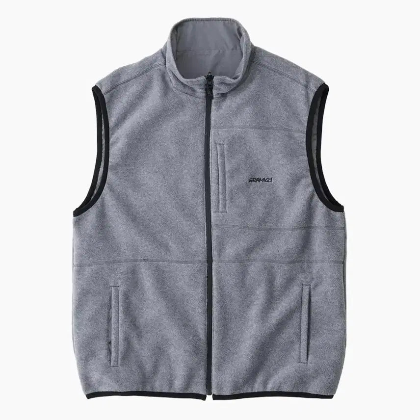 [BUNJANG] Gramicci Thermal Reversible Fleece Vest Heather Grey / 그라미치 써멀 리버시블 플리스 베스트 Heather Grey 판매