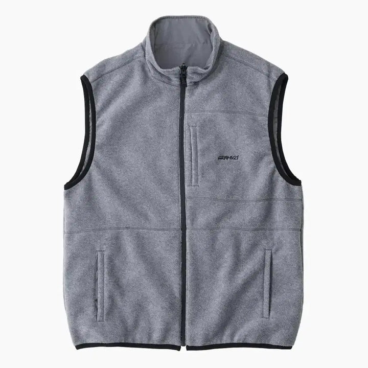 [BUNJANG] Gramicci Thermal Reversible Fleece Vest Heather Grey / 그라미치 써멀 리버시블 플리스 베스트 Heather Grey 판매