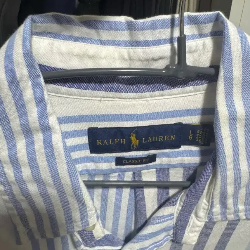 [BUNJANG] Polo Ralph Lauren Striped Shirt Classic Fit L / 폴로 랄프로렌 스트라이프 셔츠 남방