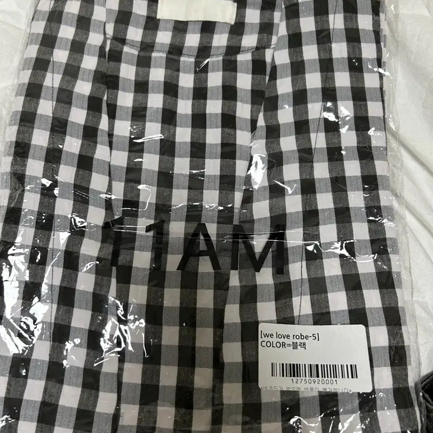 [BUNJANG] Checkered Cotton Robe / 로브