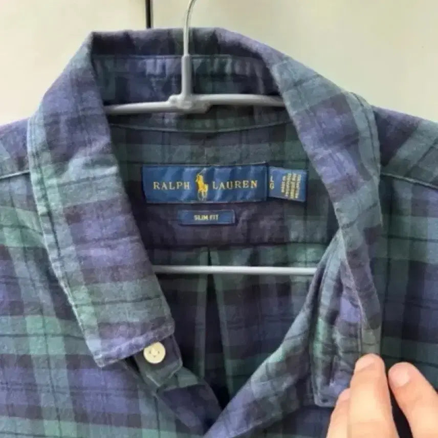 [BUNJANG] Polo Ralph Lauren Slim Fit Tartan Check Shirt / 폴로 랄프로렌 슬림핏 타탄체크 셔츠