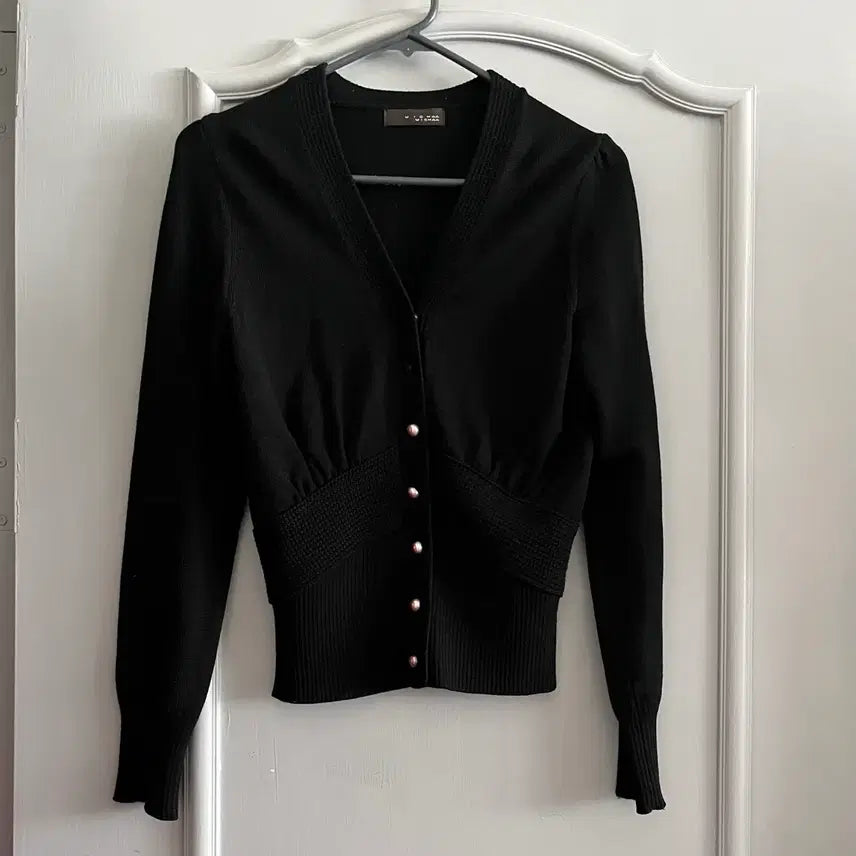 [BUNJANG] MICHAA 100% Wool Cardigan Black Size 85 / 미샤 울100 가디건 85사이즈