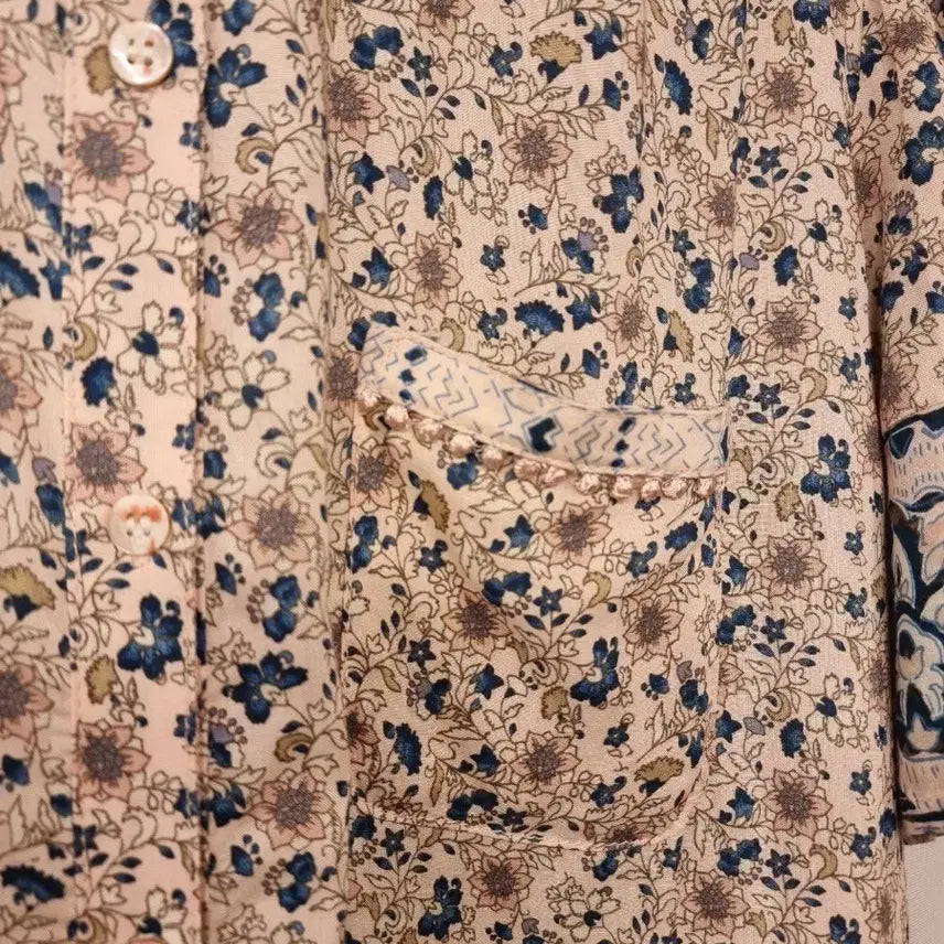 [BUNJANG] Thursday Island S Short-Sleeve Shirt Blouse / 새옷 S 셔츠형 반팔 블라우스 써스데이아일랜드