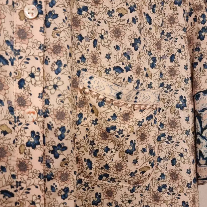 [BUNJANG] Thursday Island S Short-Sleeve Shirt Blouse / 새옷 S 셔츠형 반팔 블라우스 써스데이아일랜드
