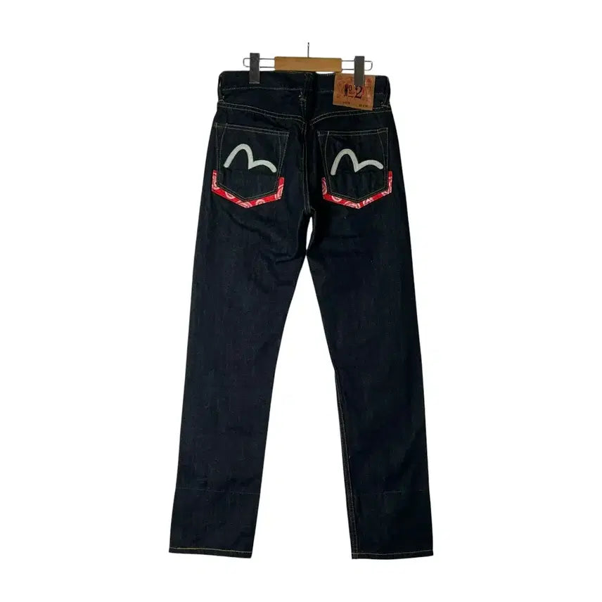 [BUNJANG] EVISU No.2 Logo Pocket Denim Pants / [EVISU] 에비수 No.2 로고 포켓 데님팬츠