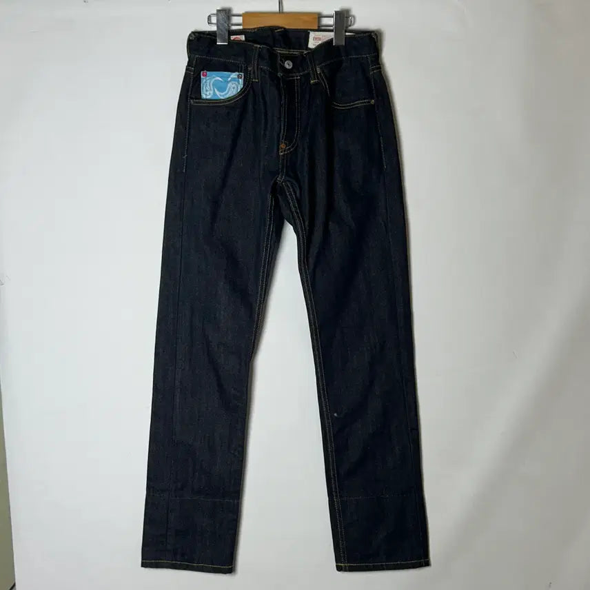 [BUNJANG] EVISU No.2 Logo Pocket Denim Pants / [EVISU] 에비수 No.2 로고 포켓 데님팬츠