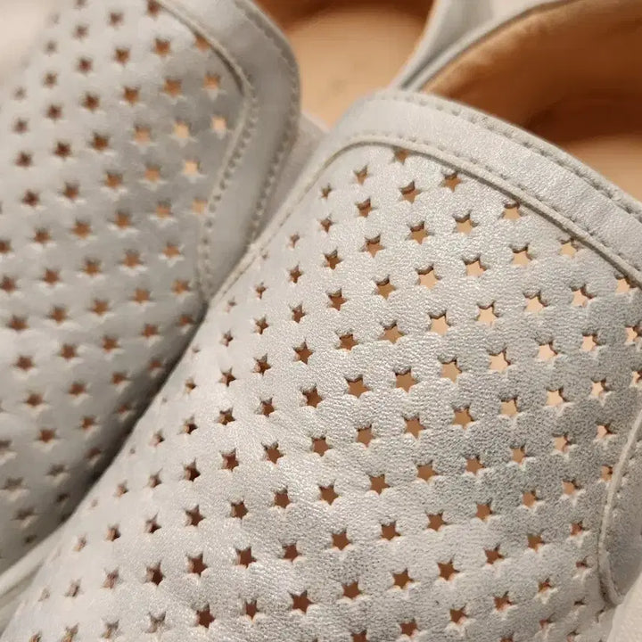 [BUNJANG] Elcanto Silver Cubic Star Slip-on Shoes Size 235 / 엘칸토 실버 별 큐빅 슬립온 235