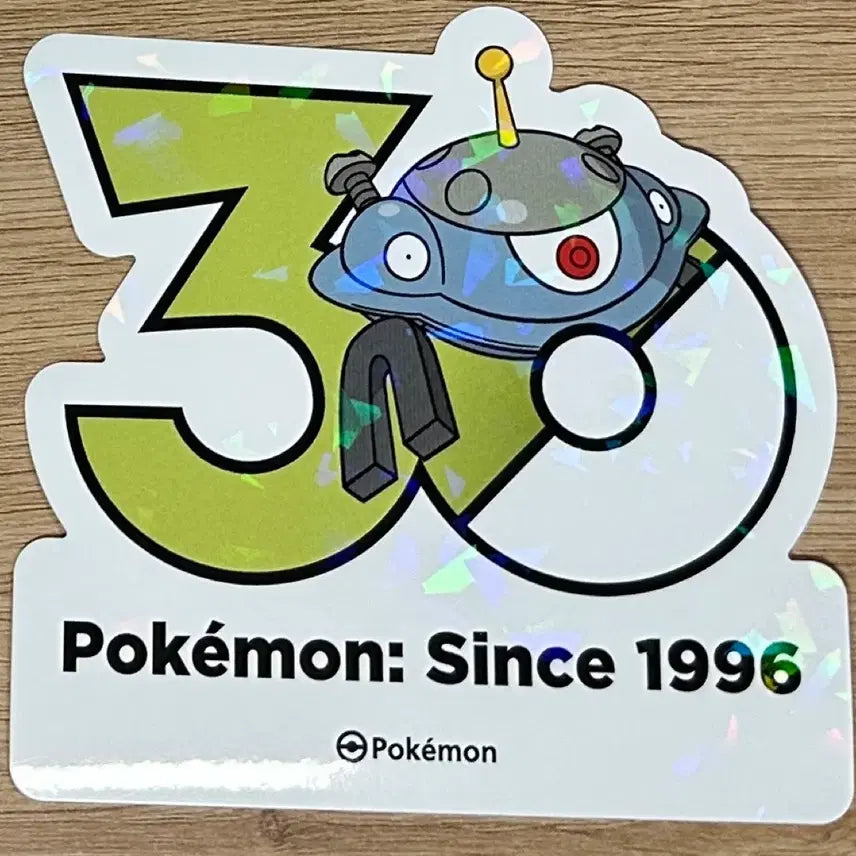 [BUNJANG] Pokemon 30th Anniversary Holographic Logo Sticker: Zapdos / [포켓몬 30주년 기념 로고 스티커]자포코일