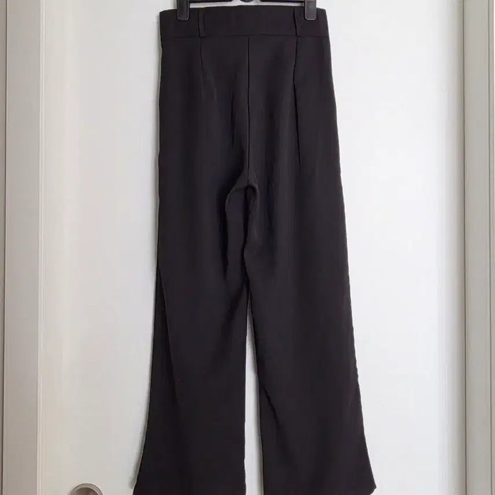 [BUNJANG] Black Wide Slacks Pants / 블랙 와이드 슬랙스 팬츠