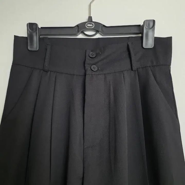 [BUNJANG] Black Wide Slacks Pants / 블랙 와이드 슬랙스 팬츠