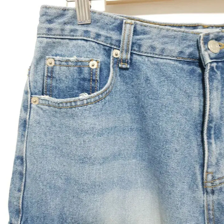 [BUNJANG] Reiwave Bermuda Cargo Denim Pants S_S2045 / 릴웨이비 카고 버뮤다 데님 팬츠 S_S2045