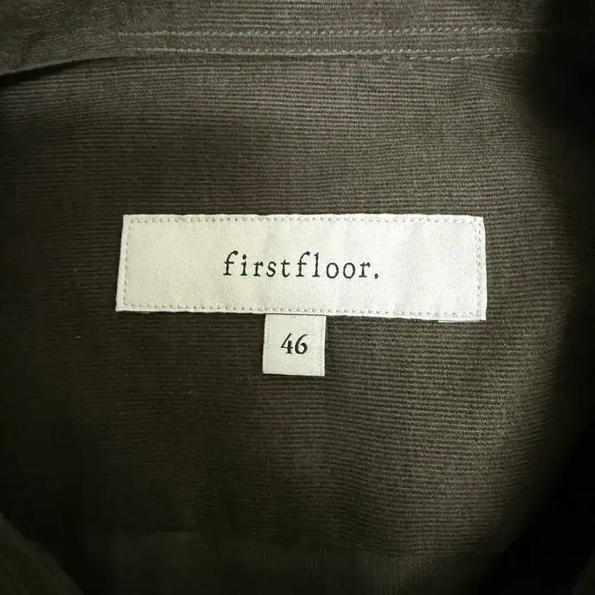 [BUNJANG] 1st Floor Corduroy Shirt Olive / 퍼스트플로어 코듀로이 셔츠 올리브
