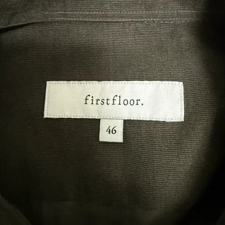[BUNJANG] 1st Floor Corduroy Shirt Olive / 퍼스트플로어 코듀로이 셔츠 올리브