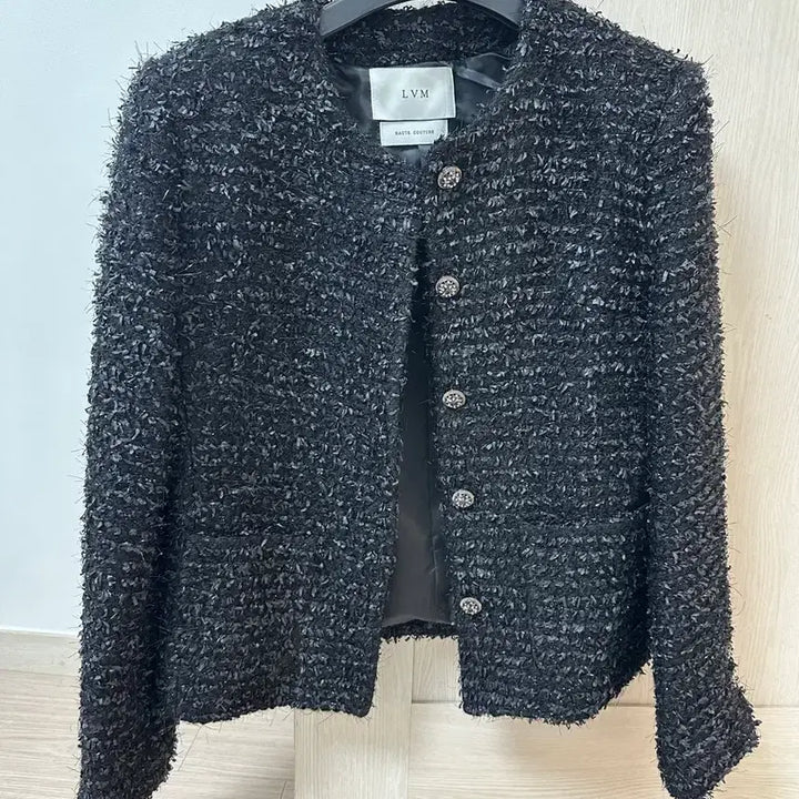 [BUNJANG] LVM Estella Tweed Jacket Black Size 2 / LVM (러브민) 트위드 자켓 Estella Tweed Jacket