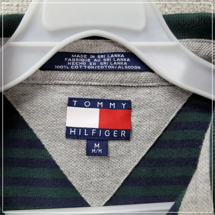[BUNJANG] Tommy Hilfiger Green Navy Short Sleeve T-Shirt Men&