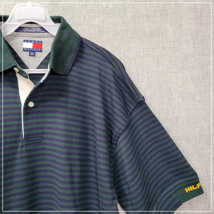 [BUNJANG] Tommy Hilfiger Green Navy Short Sleeve T-Shirt Men&