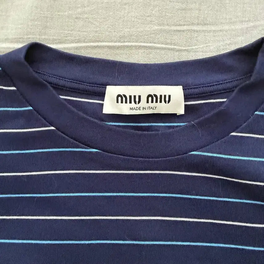[BUNJANG] Miu Miu Jersey Cropped T-Shirt (Size M) / 미우미우 저지 크롭 티셔츠 M
