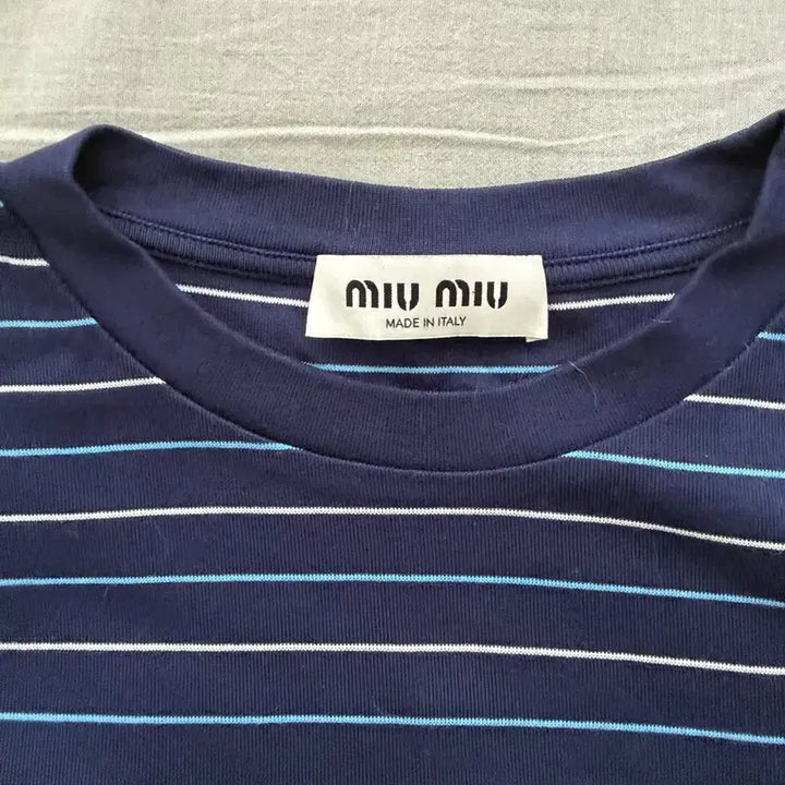 [BUNJANG] Miu Miu Jersey Cropped T-Shirt (Size M) / 미우미우 저지 크롭 티셔츠 M